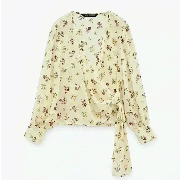 Zara Floral Print Top - Picture 1 of 4